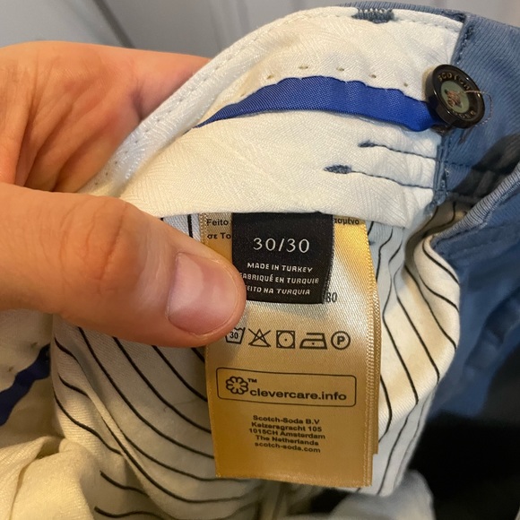 Scotch and Soda Mott Pant - 30 x 30 - Blue / Gray NWOT - Picture 4 of 5